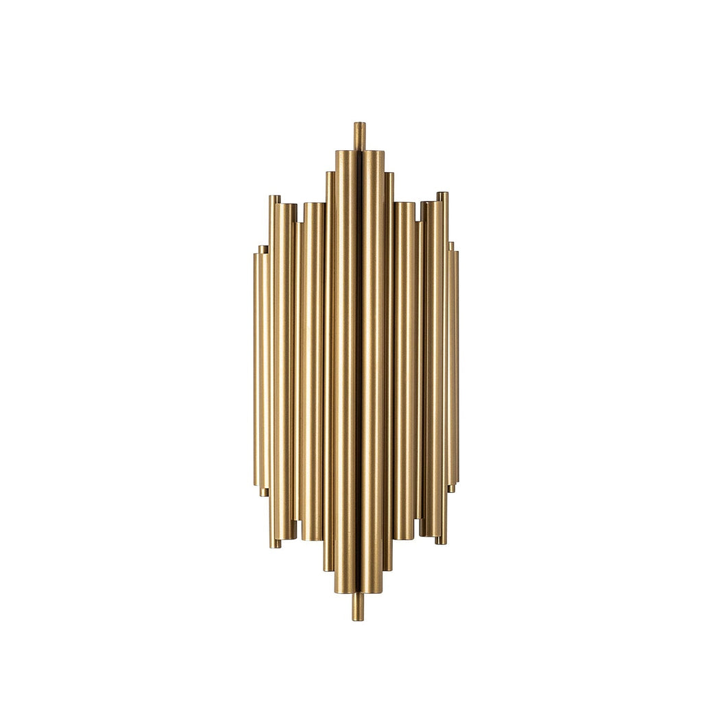 Candeeiro de Parede "Reis" – Dourado – 22x11x50 cm – Design Moderno - A minha loja
