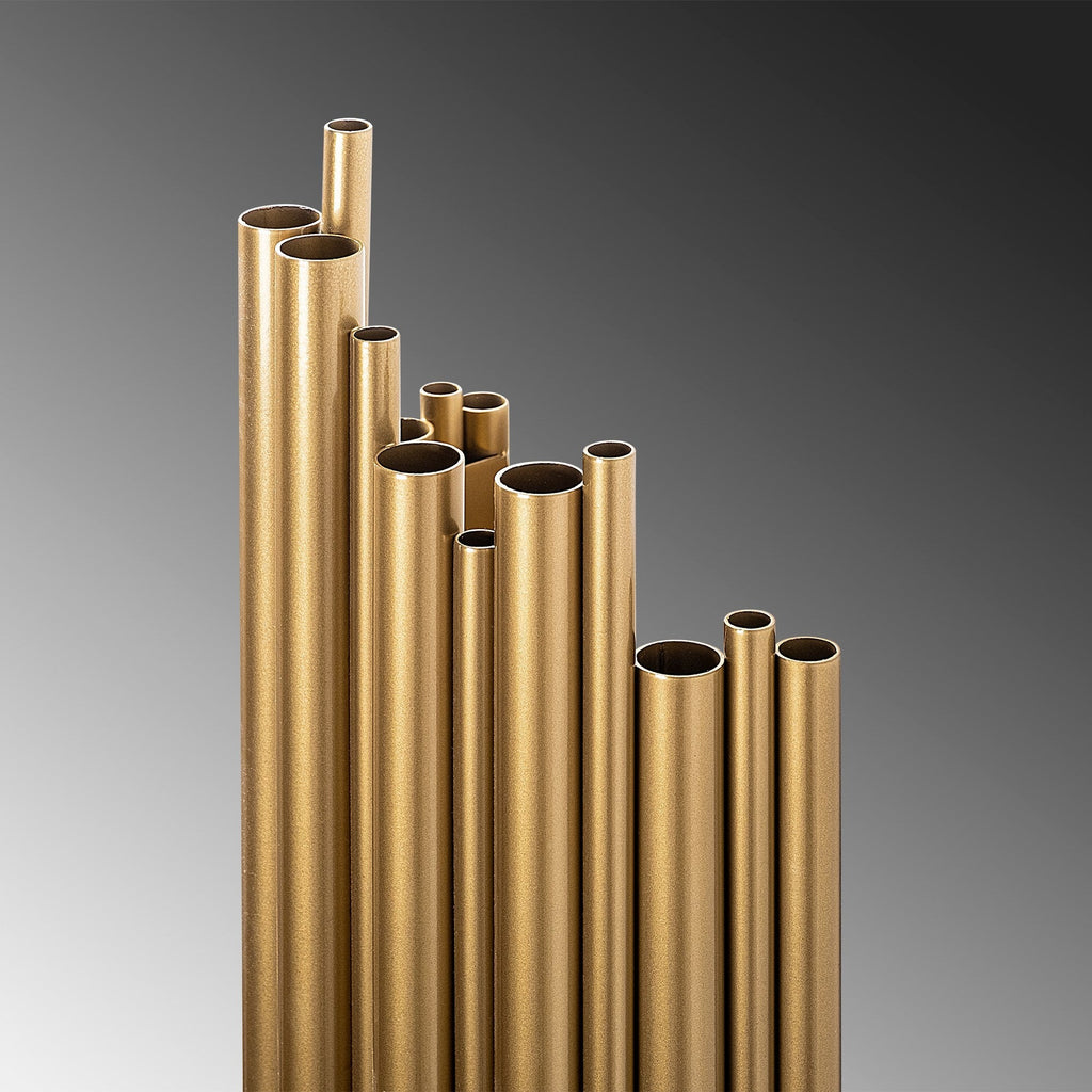 Candeeiro de Parede "Reis" – Dourado – 22x11x50 cm – Design Moderno - A minha loja