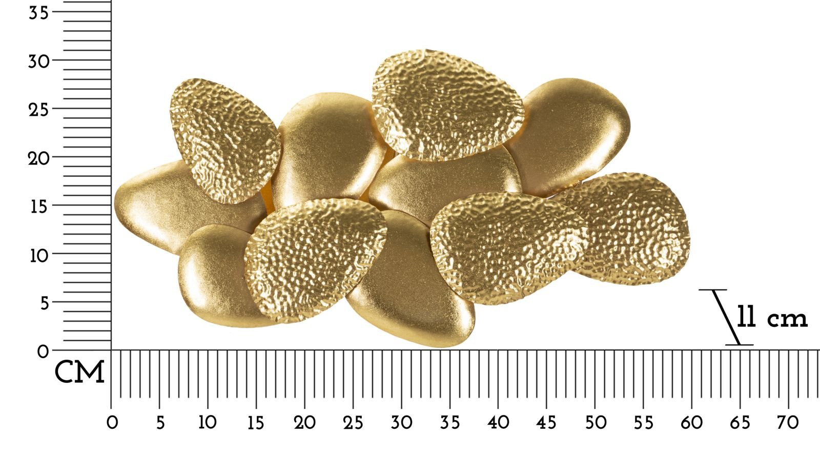 Candeeiro de Parede "Shell" Dourado – 59,8x11x31 cm - A minha loja