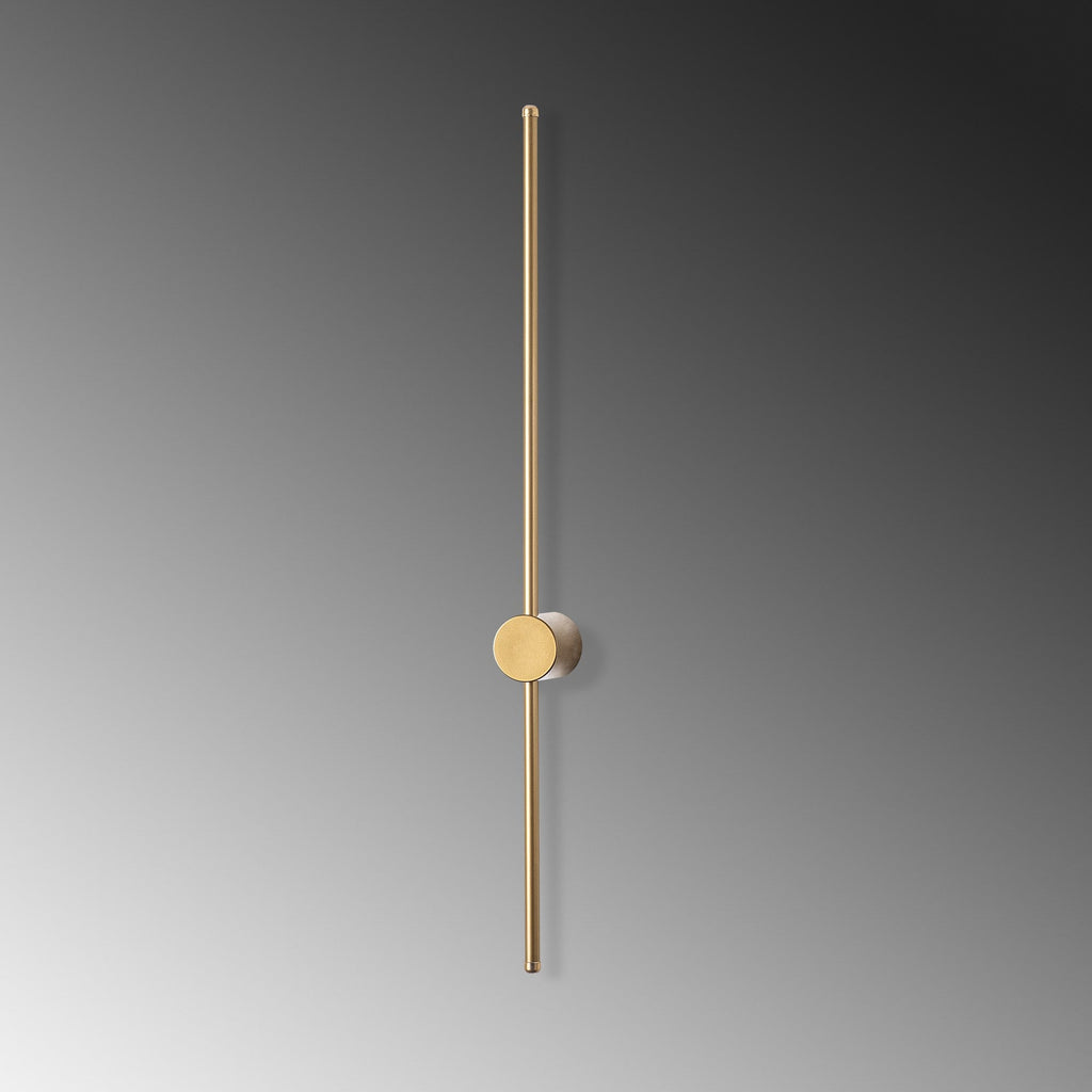 Candeeiro de Parede "Sword" – Dourado – 91x10x7 cm – Design Moderno - A minha loja