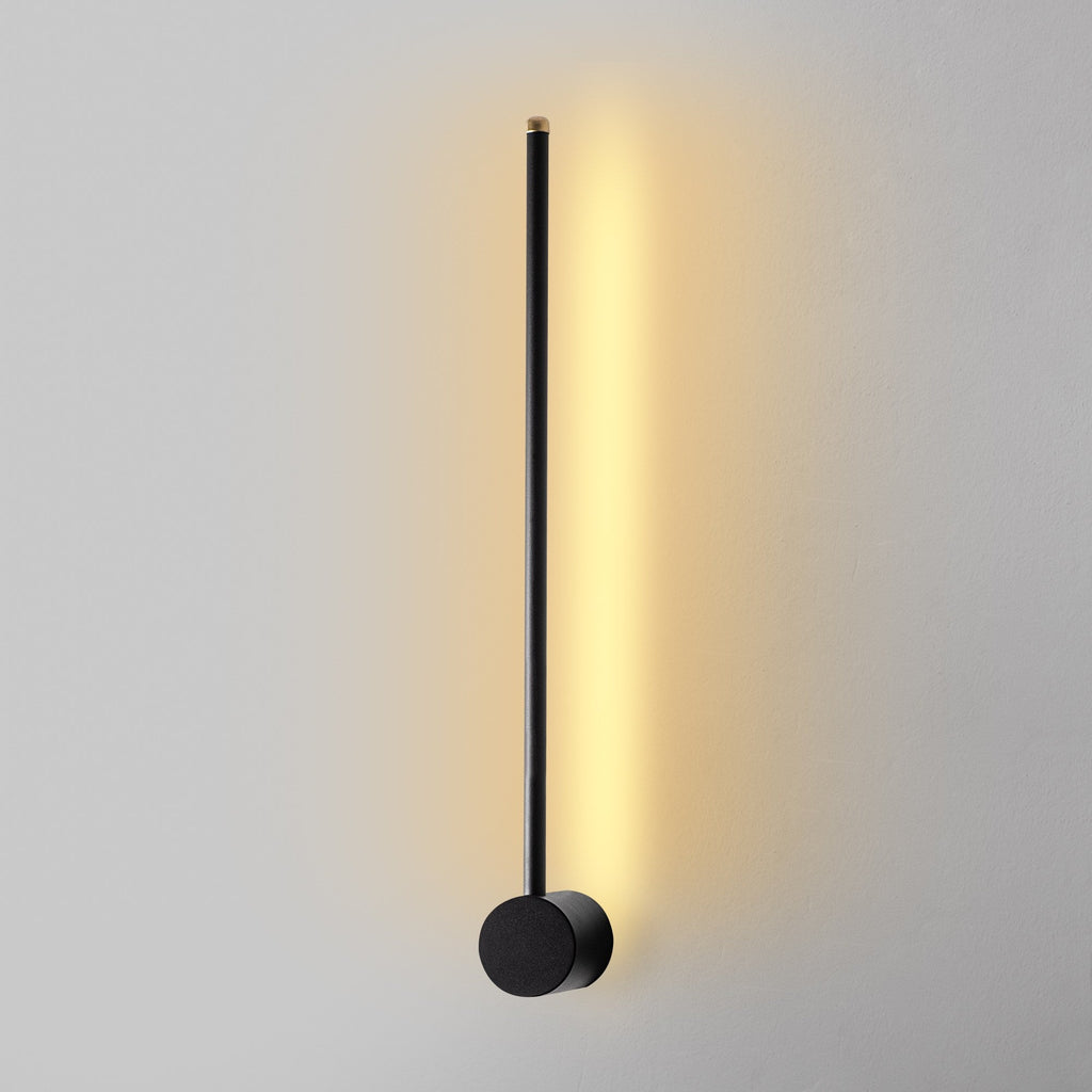 Candeeiro de Parede "Sword" – Preto – 62x10x7 cm – Design Moderno - A minha loja