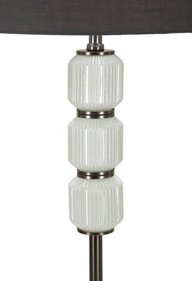 Candeeiro de Pé "Bright One" Branco e Cinza – Ø42,5x164 cm - A minha loja