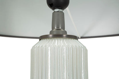 Candeeiro de Pé "Bright One" Branco e Cinza – Ø42,5x164 cm - A minha loja