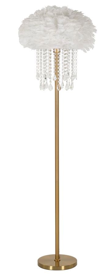 Candeeiro de Pé "Diamon" Dourado – Ø40x165 cm - A minha loja