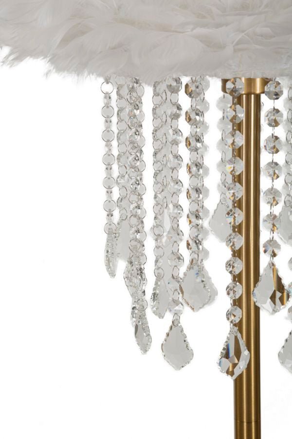 Candeeiro de Pé "Diamon" Dourado – Ø40x165 cm - A minha loja