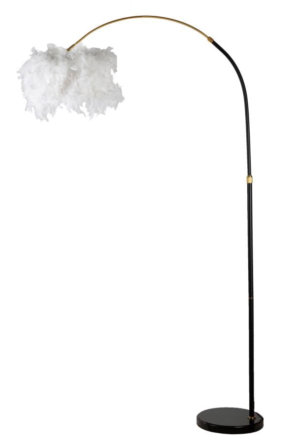 Candeeiro de Pé "Plur" – 100x150 - 180 cm – Preto e Branco - A minha loja