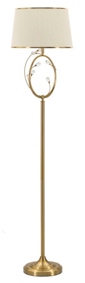 Candeeiro de Pé "Versailles" Dourado – Ø38x170 cm - A minha loja