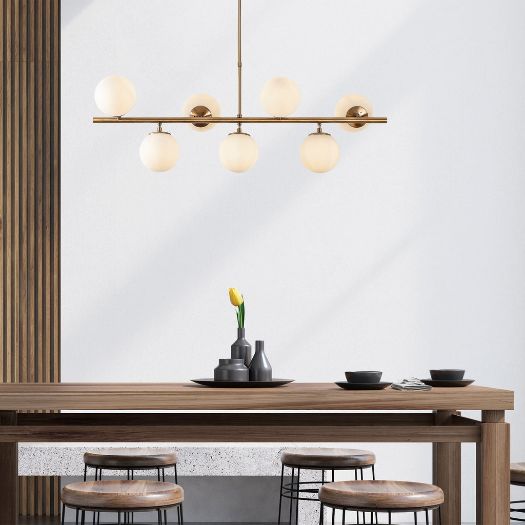 Candeeiro de Teto "Fazli" com Altura Ajustável – 113x40x46 - 85 cm – Design Elegante e Intemporal - A minha loja