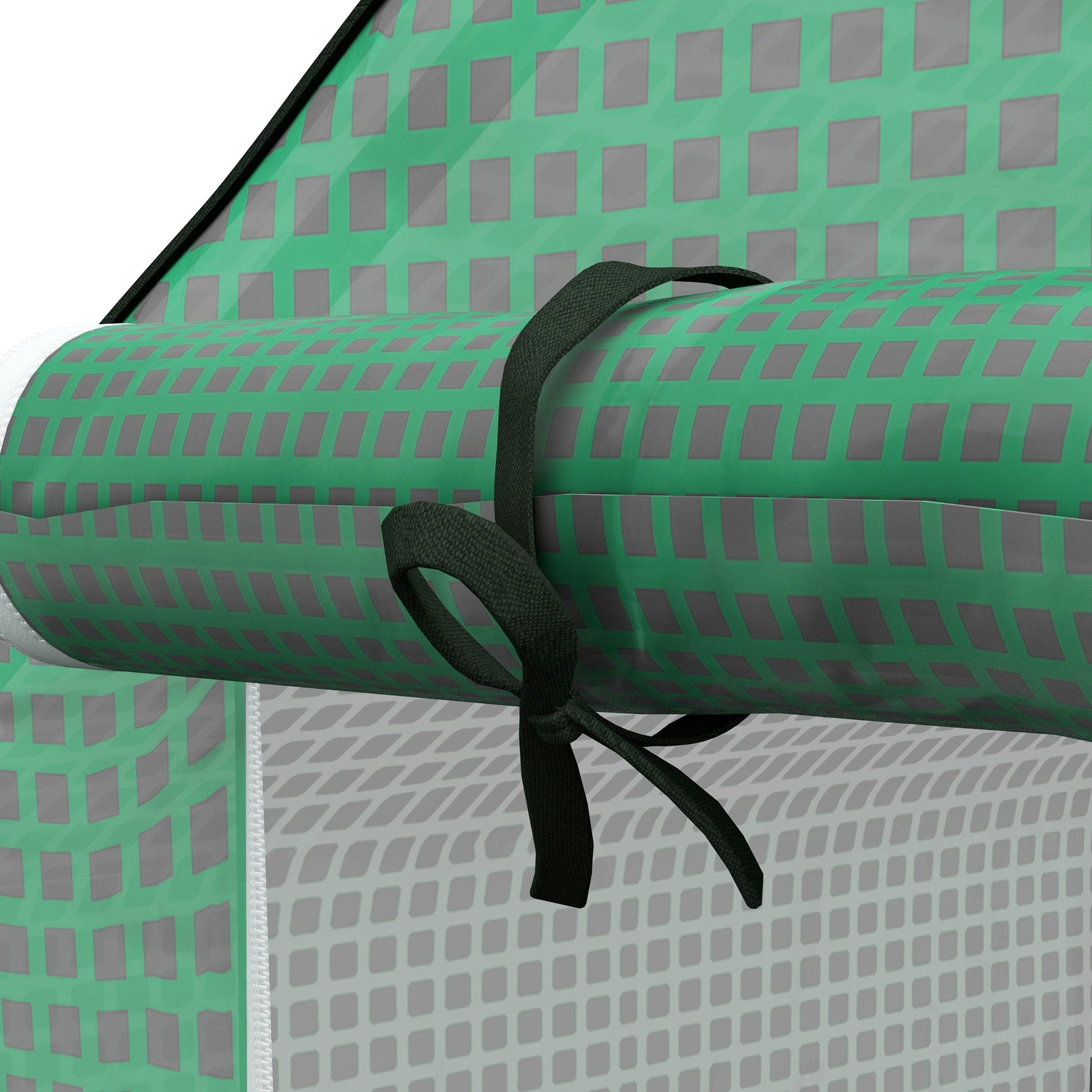 Cobertura de Substituição para Estufa – 140x143x190 cm – PE Reforçado com Janela e Porta com Fecho Éclair – Verde - A minha loja