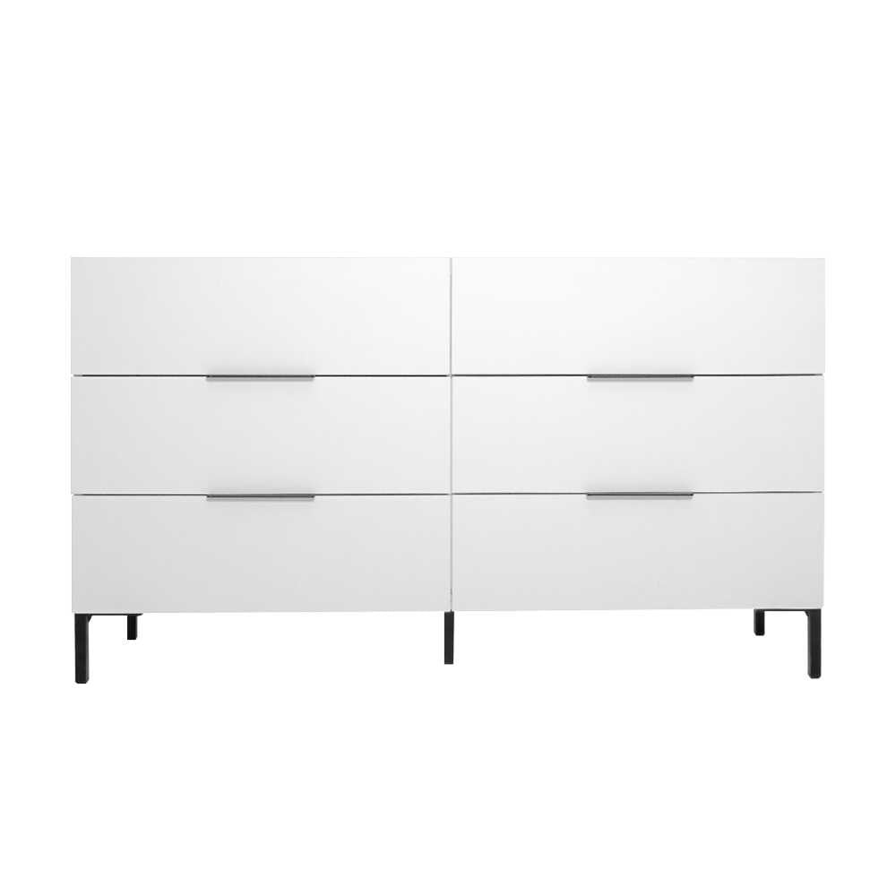 Cómoda "Íris" - Branco - 140x81x44cm - Design Moderno - A minha loja