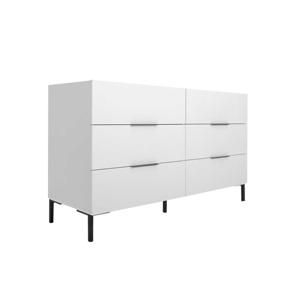 Cómoda "Íris" - Branco - 140x81x44cm - Design Moderno - A minha loja