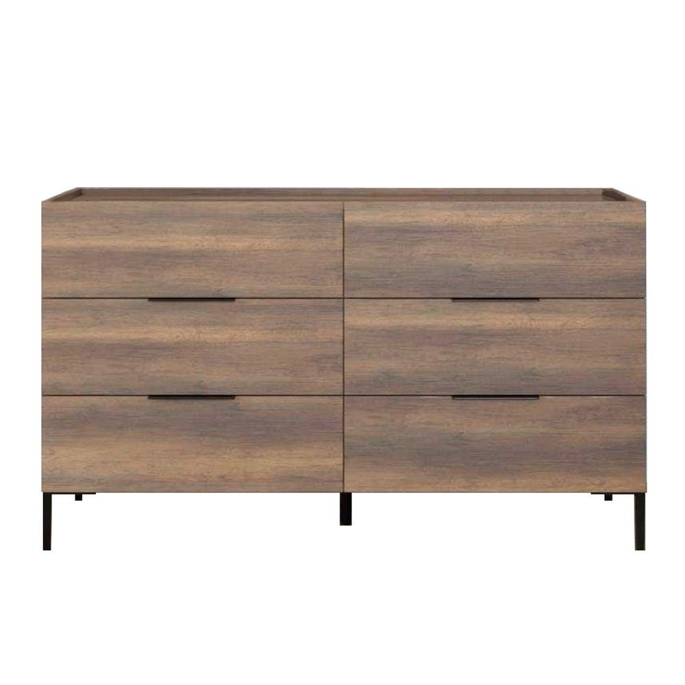 Cómoda "Íris" - Nogueira - 140x81x44cm - Design Moderno - A minha loja