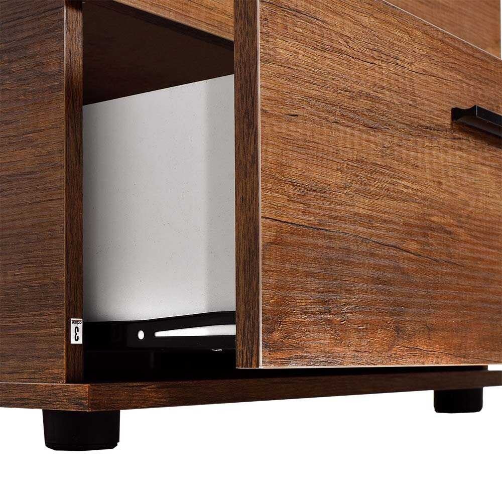 Cómoda "Lyra" - Nogueira - 60x108x44cm - Design Moderno - A minha loja