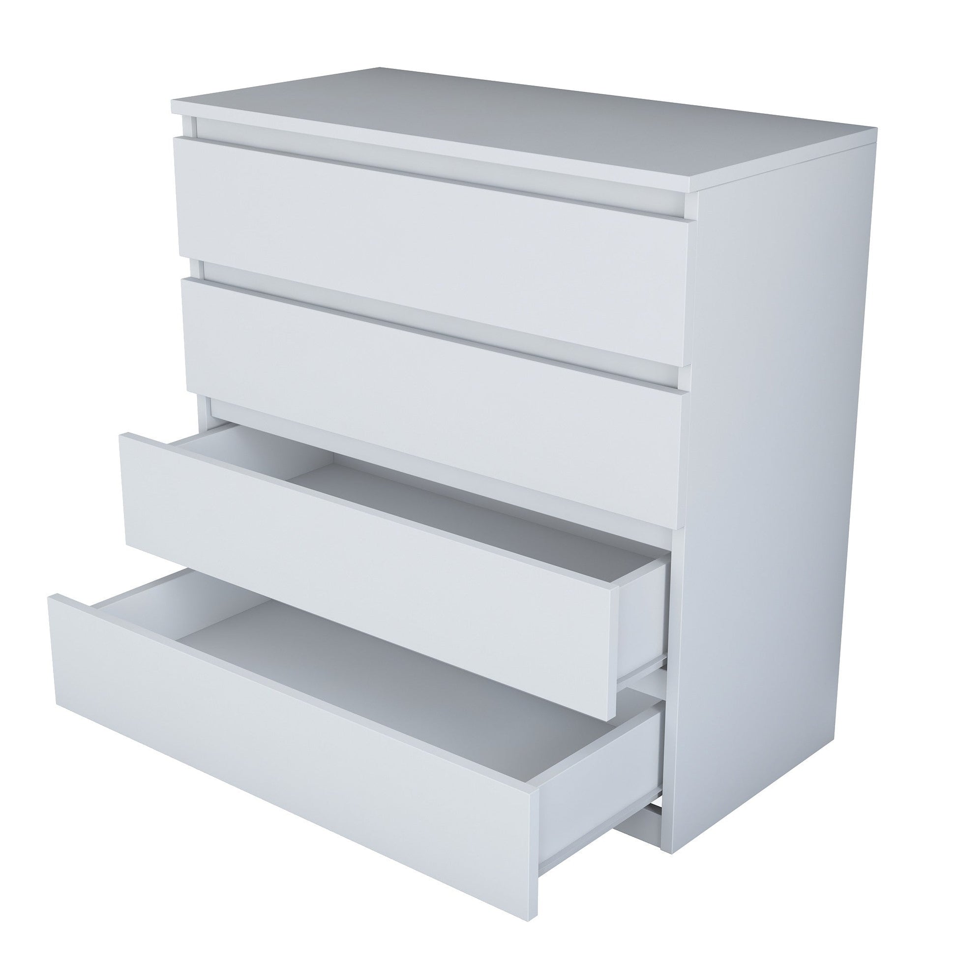Cómoda "Njord" - Branco - 80x97.8x47cm - Design Moderno - A minha loja
