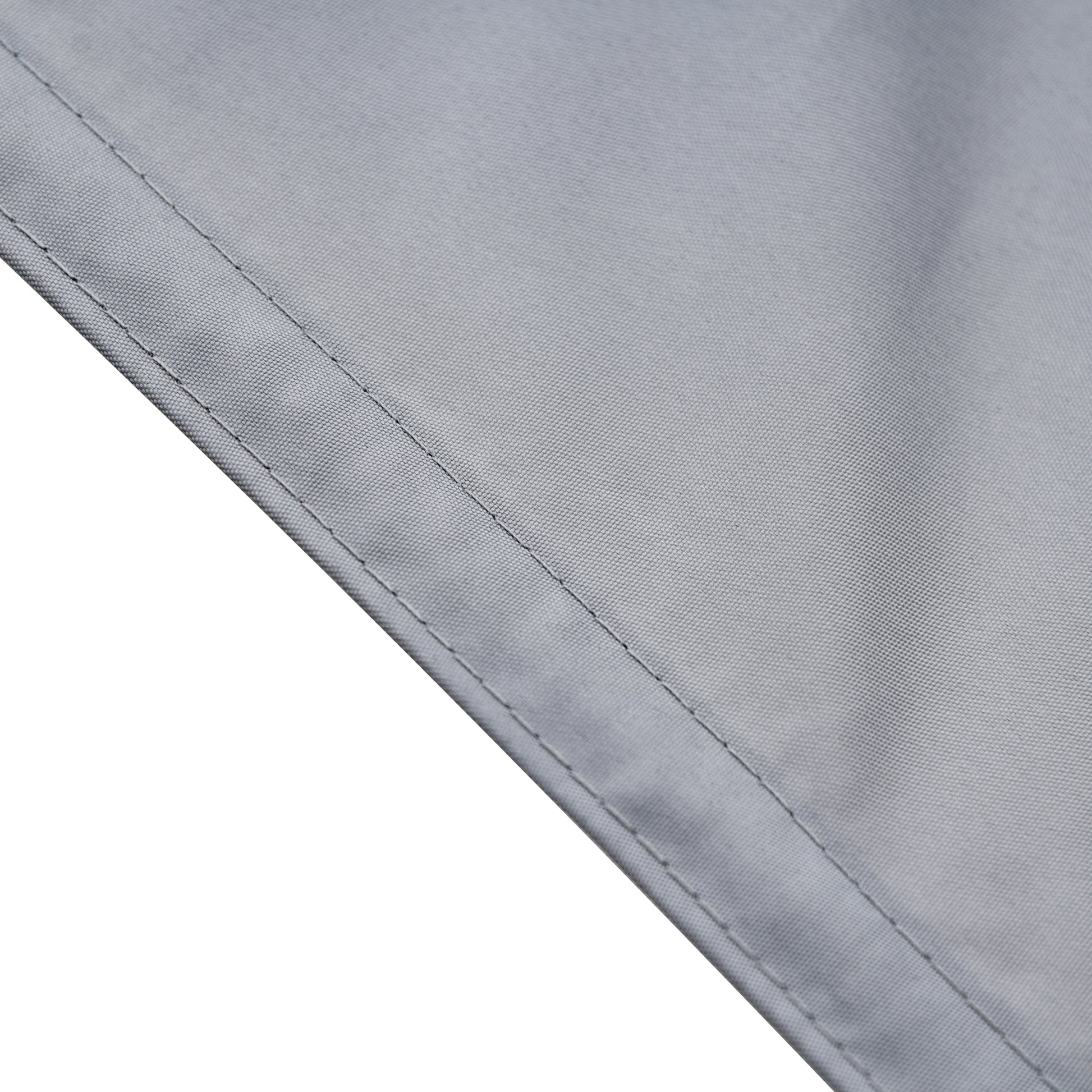 Vela de Sombra Triangular 3x3x3 m Toldo Vela de Poliéster com Proteção UV Aneis em Forma de D e Cordas para Jardim Pátio Piscina Cinza