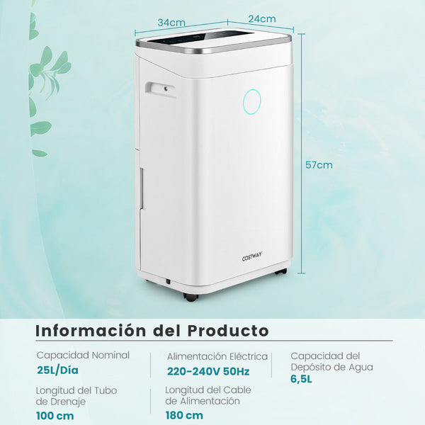 Desumidificador Portátil "Vanaheim" 25L/Dia para Ambientes até 30m²
