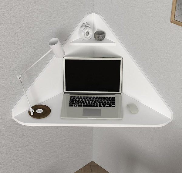Secretária de Parede Cascais – 93x63,7x45 cm – Branco Mate – Design Suspenso e Minimalista