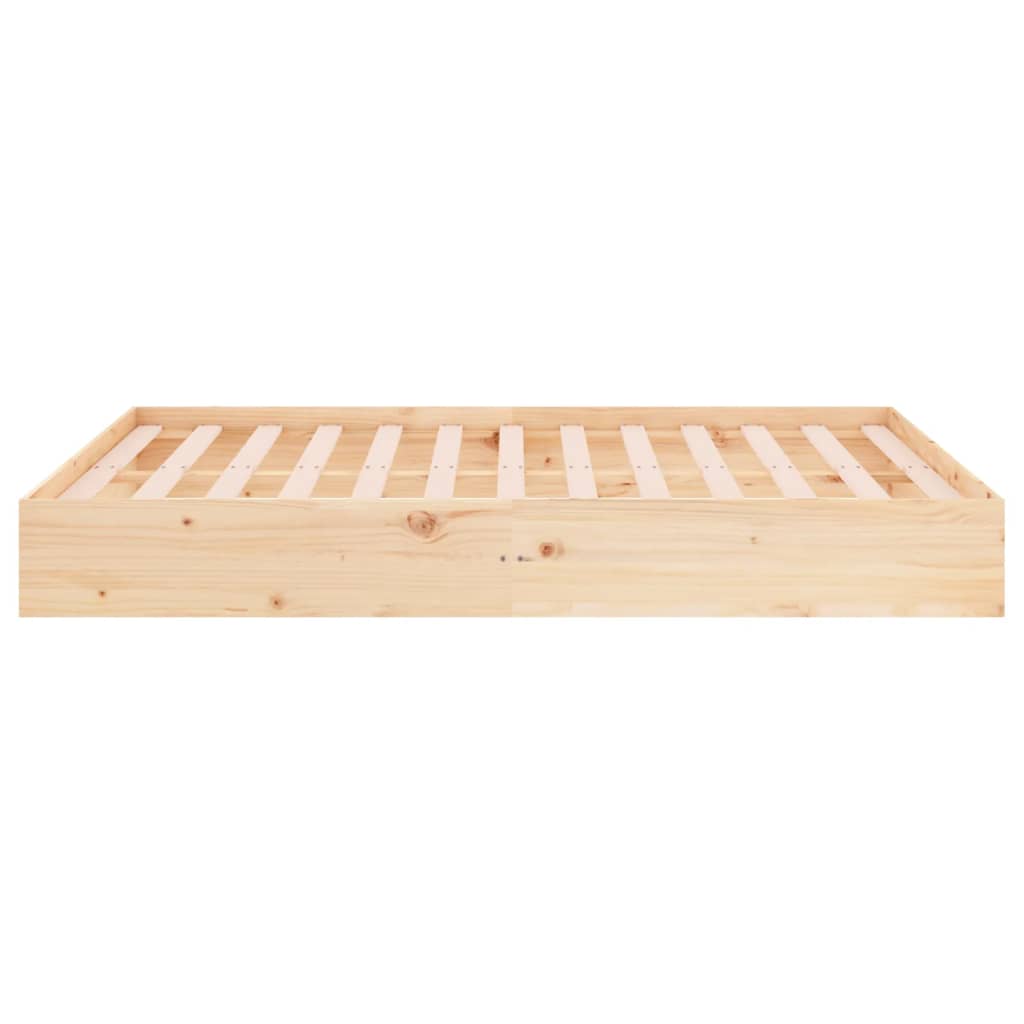 Estrutura de cama 140x190 cm madeira maciça - A minha loja