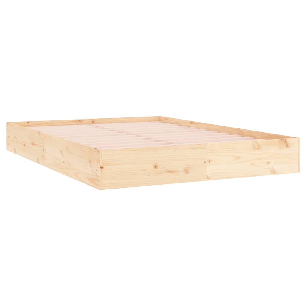 Estrutura de cama king 150x200 cm madeira maciça - A minha loja