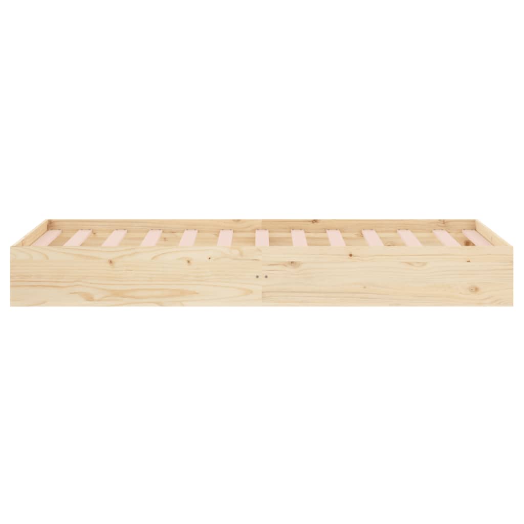 Estrutura de cama solteiro 90x190 cm madeira maciça - A minha loja