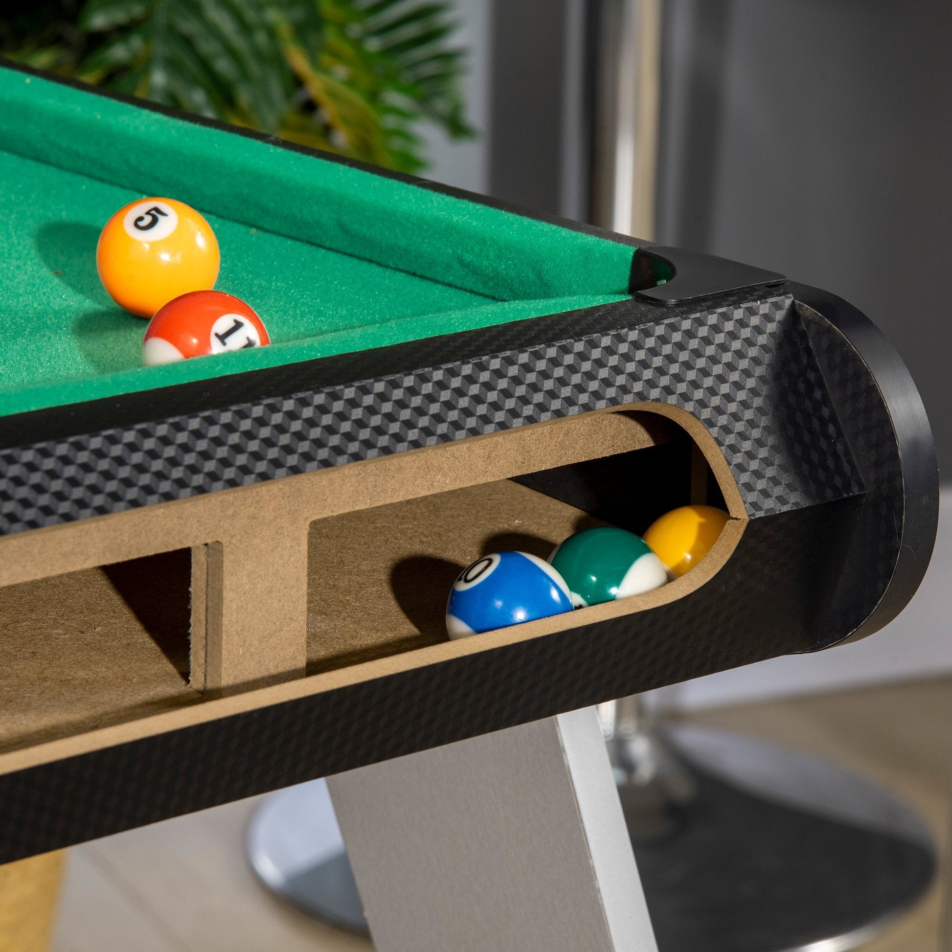 Mesa Multi Jogos para Crianças acima de 7 Anos Mesa de Jogos 6 em 1 com Rodas Bilhar Matraquilho Ping Pong Lançamento de Anéis Hóquei com Bastão e Hóquei com Discos 120x88x79cm Multicor
