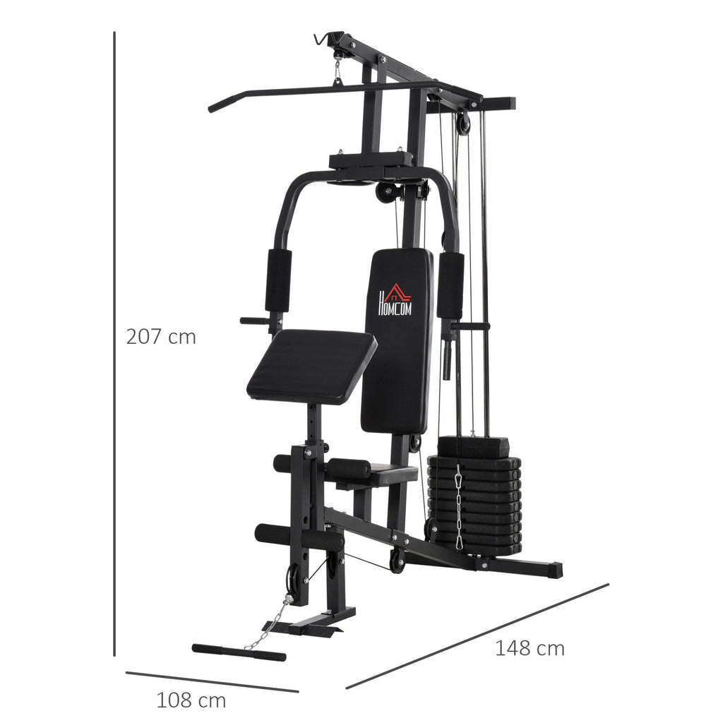 Máquina de Musculação Multifunções Preto - HomeGym - Leva-Me Contigo - Móveis & Decoração