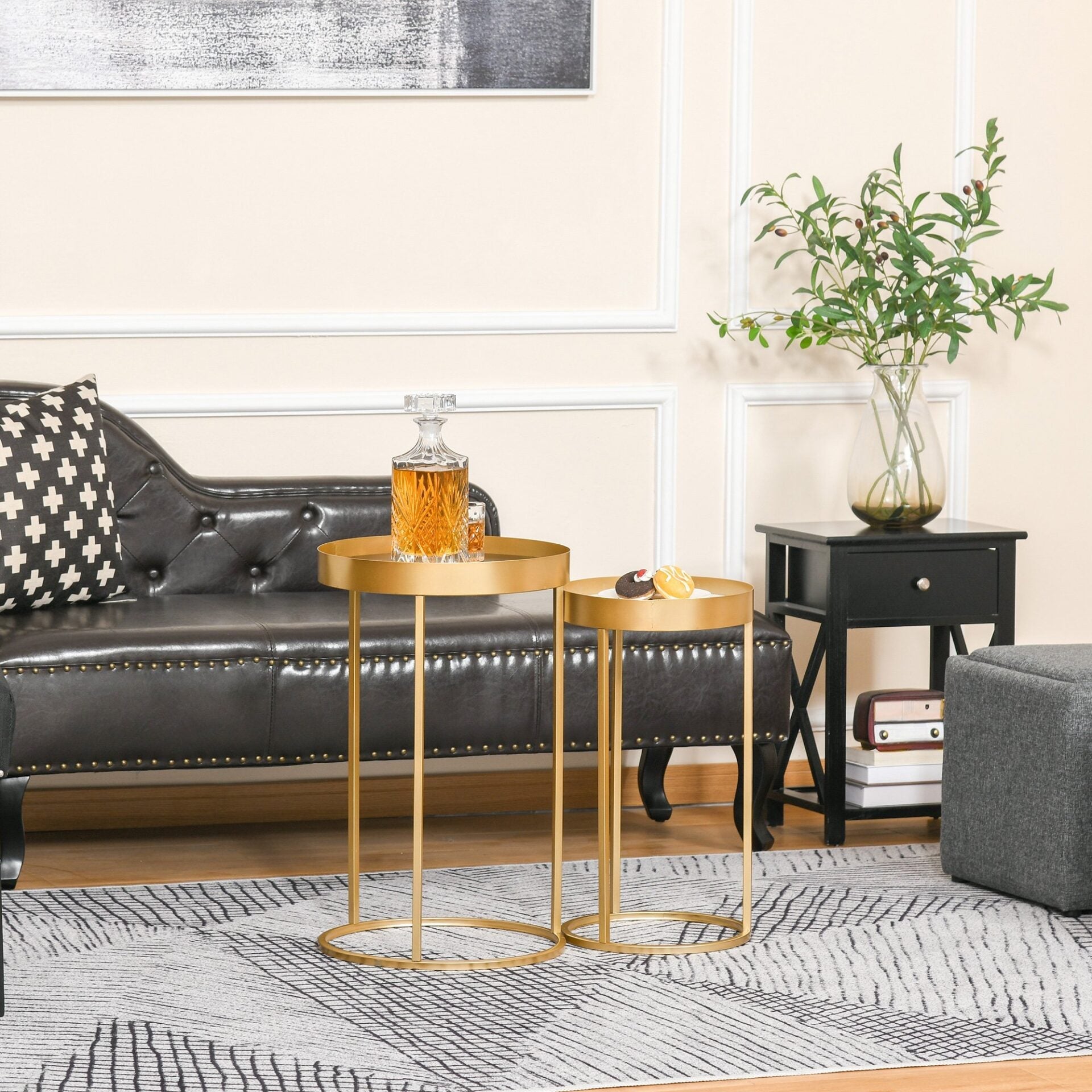 Conjunto de 2 Mesas de Centro Light - Design Moderno - Leva-Me Contigo - Móveis & Decoração