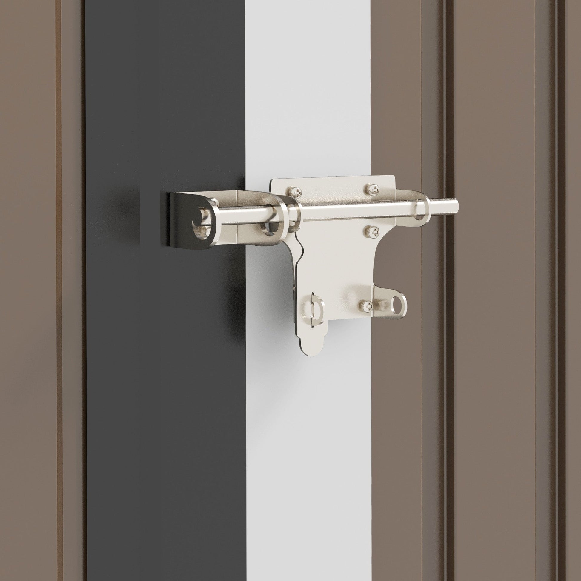 Abrigo de Jardim 1,07㎡ 142x84x189 cm Abrigo de Armazenamento Galvanizado Abrigo de Ferramentas com Teto Inclinado e Porta para Varanda Exterior Marrom