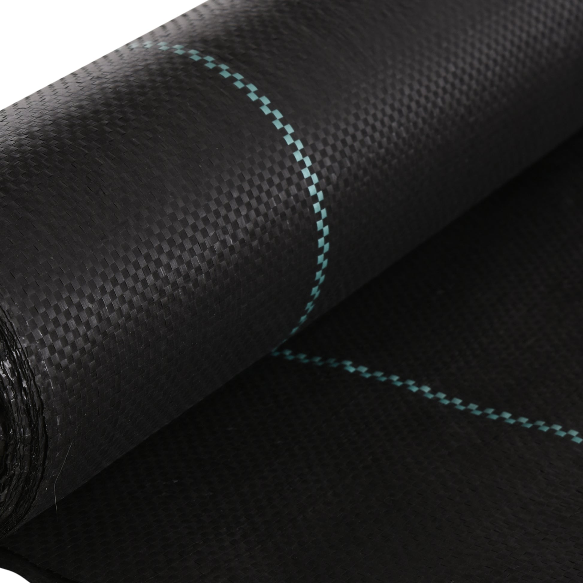 Rolo de Malha Anti-Ervas 2x25 m Malha Geotêxtil 60 g/m² para Controlo de Ervas Daninhas de Jardim Malha Anti-Ervas Preta