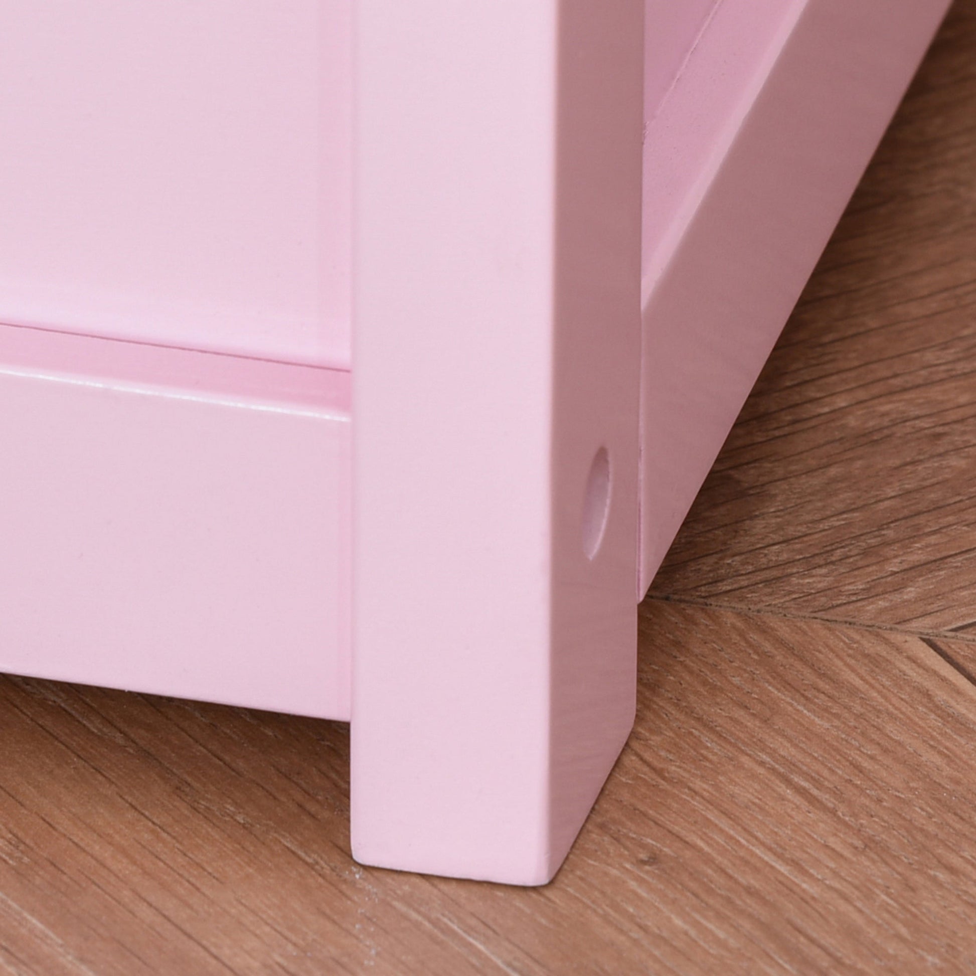 HOMCOM Baú de Brinquedos Banco de Armazenamento Infantil de Madeira de Pinho com Tampa de Amortecimento e Encosto Alto para Crianças acima de 2 anos Sala de Jogos Habitação 60x30x50 cm Rosa - A minha loja