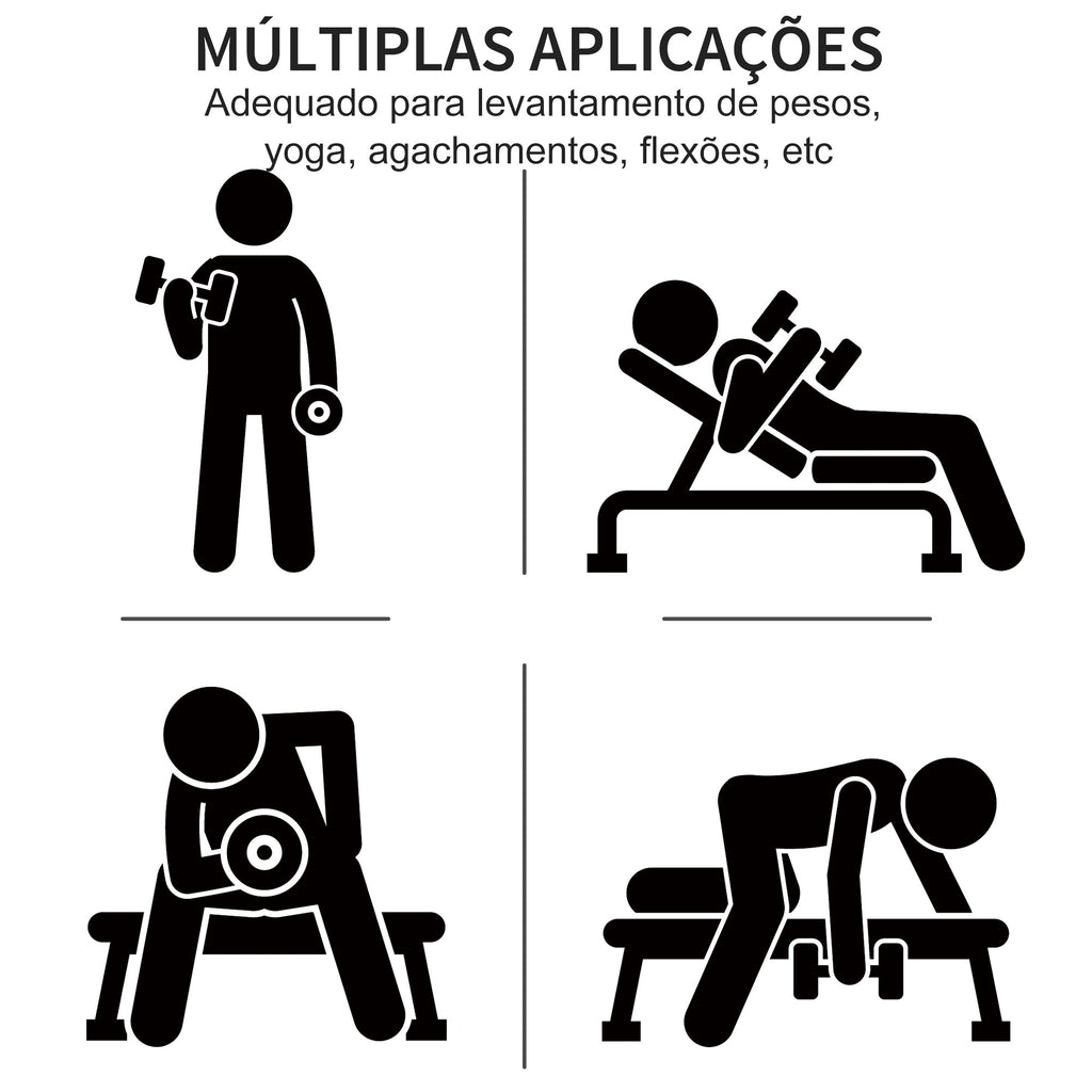 HOMCOM Conjunto de 6 Halteres Hexagonais 3 Pares de 1,5kg, 1kh e 0,5kg Conjunto de Halteres com Maleta de Transporte para Exercícios em Casa Academia Multicor - A minha loja