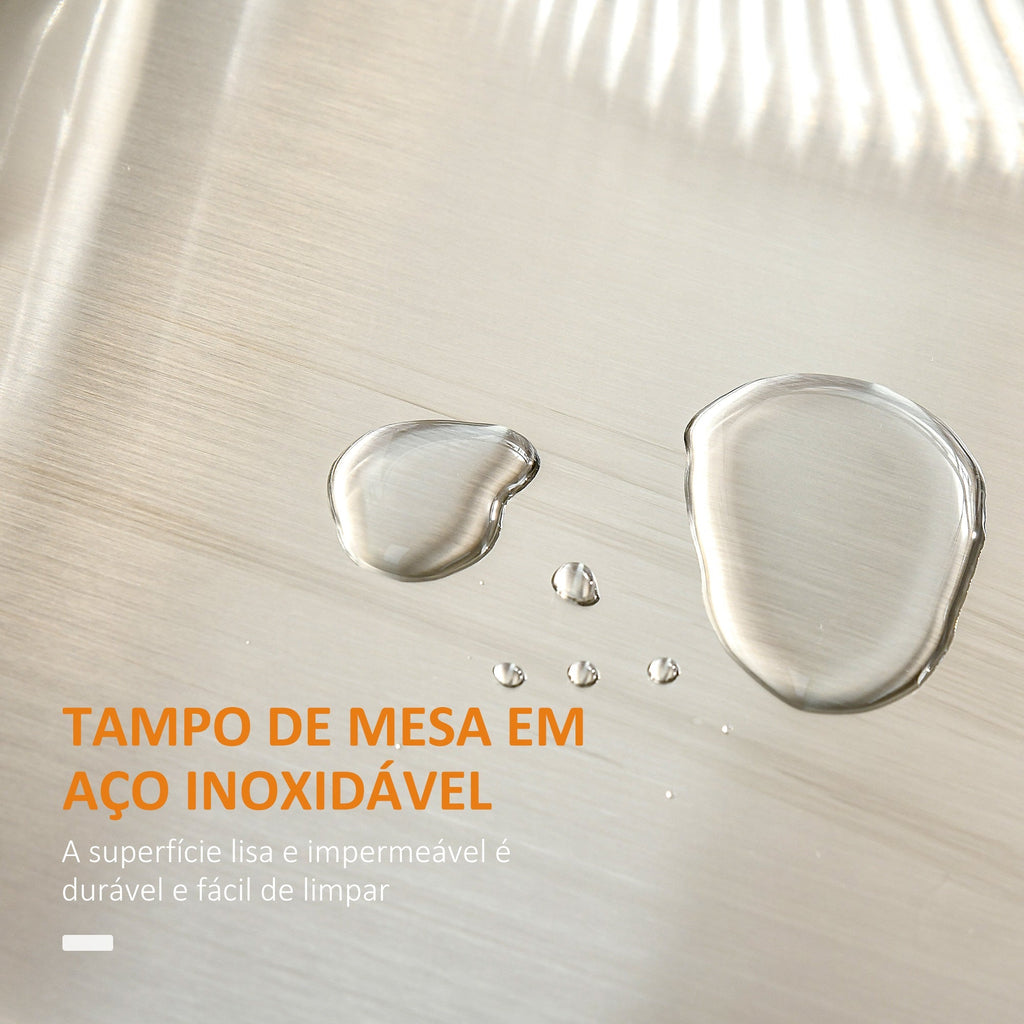 HOMCOM Ilha de Cozinha Móvel Auxiliar de Cozinha Moderno com 4 Rodas Gaveta Barra Suporte para Temperos e Prateleira Ajustável 83,5x45,7x90,5 cm Branco - A minha loja