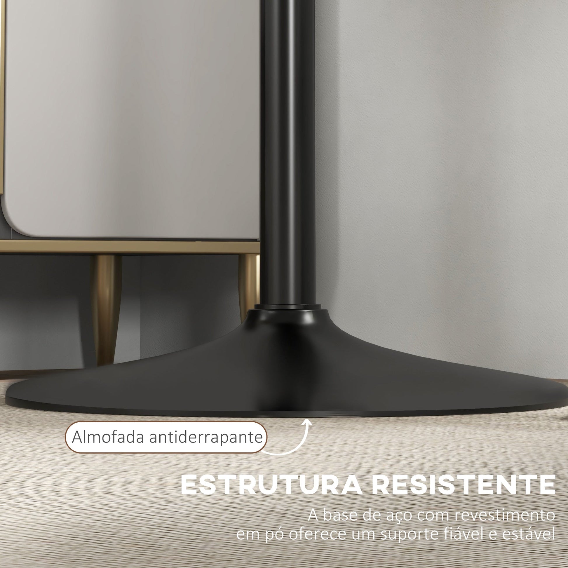 HOMCOM Mesa de Bar Redonda Mesa Alta de Cozinha Moderna com Bancada Pintada e Estrutura de Aço para 2 Pessoas para Casa Sala de Jantar Ø60x102 cm Preto - A minha loja