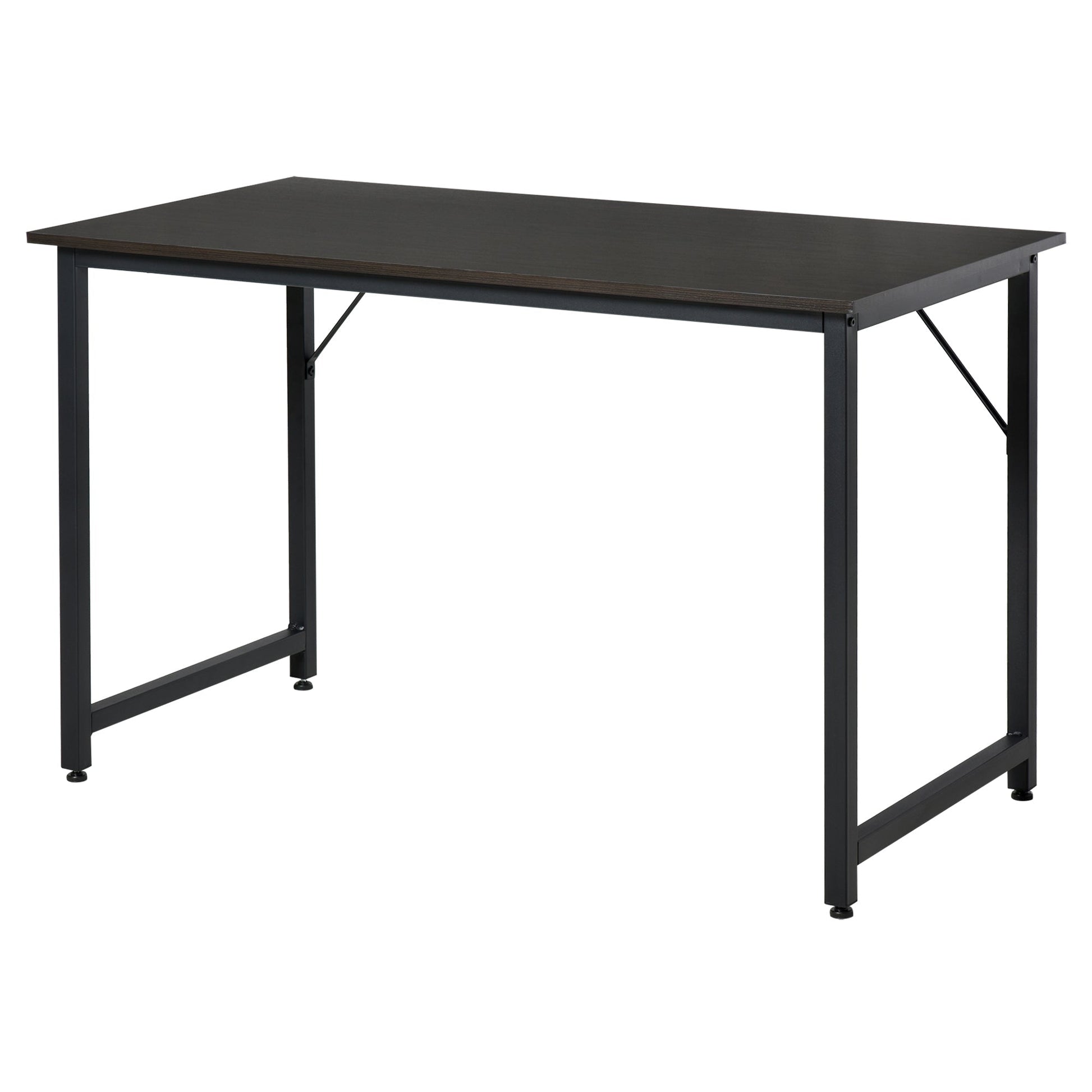 HOMCOM Mesa de escritório Mesa de computador Mesa de estudo Mobiliário de Escritório Simples 120x60x73cm Carga 70kg - A minha loja
