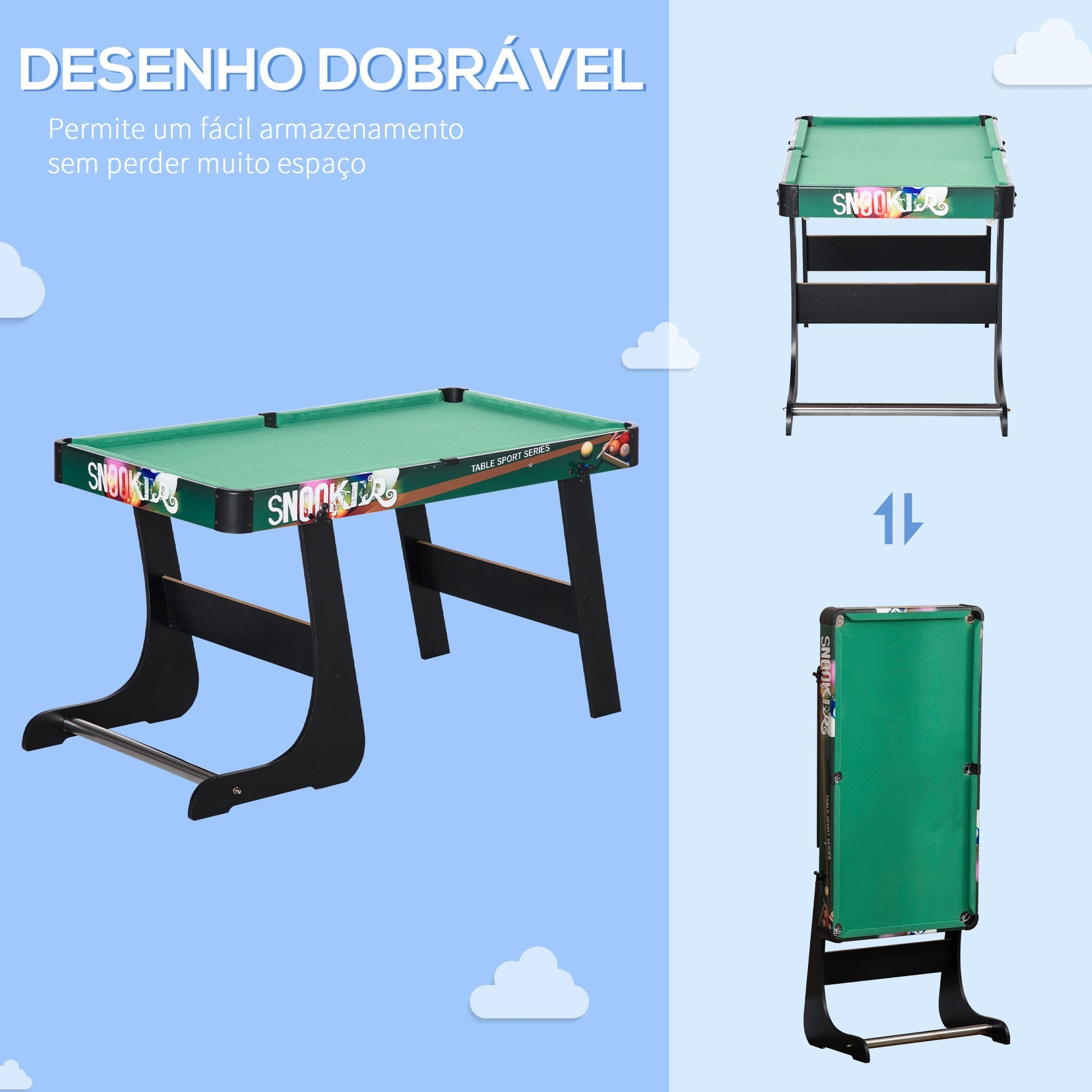 HOMCOM Mesa Multi Jogos para Crianças acima de 7 Anos Mesa de Jogos 6 em 1 Dobrável Bilhar Matraquilho Ping Pong Lançamento de Anéis Hóquei no Gelo e Air Hóquei 118x104x71cm Multicor - A minha loja