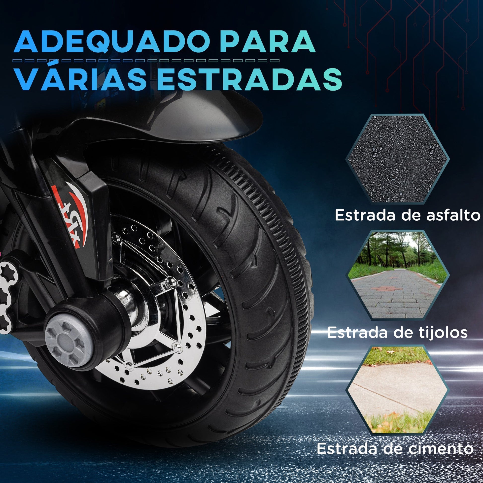 HOMCOM Motocicleta Elétrica Infantil com 3 Rodas para Crianças acima de 3 anos Triciclo com Pedal para Crianças Bateria 6V com Luzes Música Pneus Largos 86x42x52 cm Branco - A minha loja