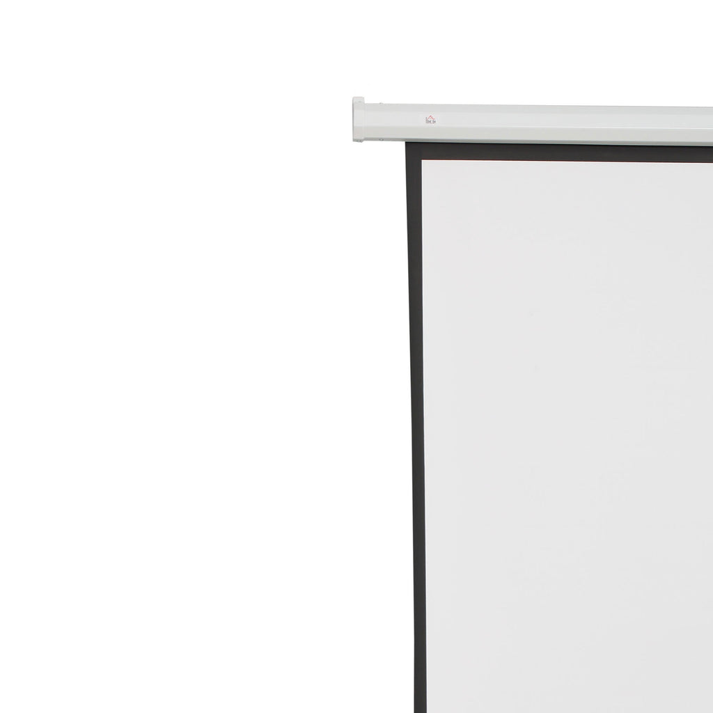 HOMCOM Tela de Projeção Elétrica 120 Polegadas Tela de Projeção Portátil Formato 4:3 com Comando à Distância para Interior e Exterior Cinema em Casa Pátio 244x183 cm Branco - A minha loja