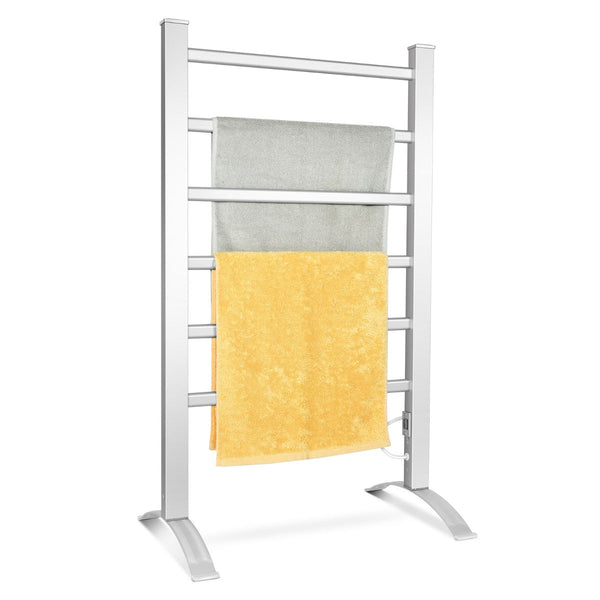 Toalheiro Elétrico 'Sven' – 6 Barras Aquecidas – Montagem Vertical ou de Parede – Alumínio – 100W – 53 x 35 x 90 cm