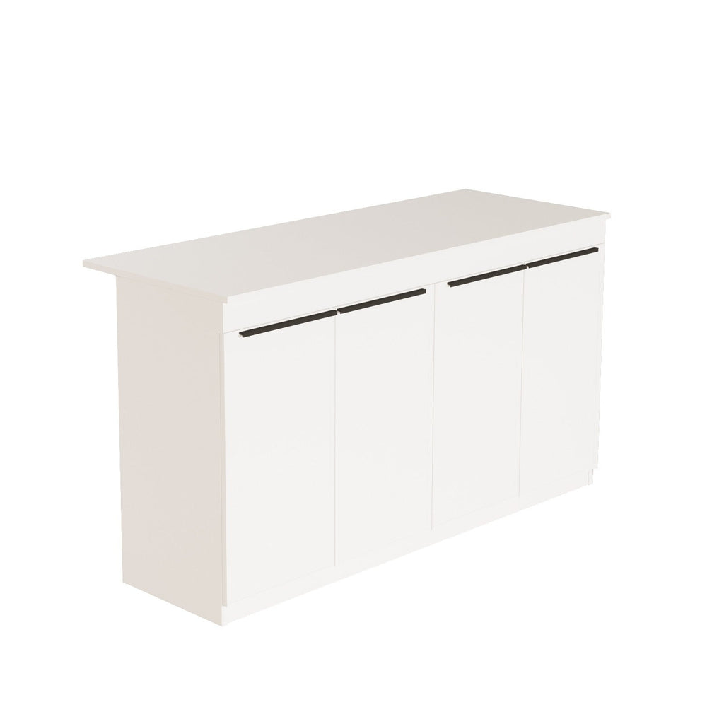 Ilha de Cozinha "Orren" - 160x90x60 cm - Branco - Design Moderno - A minha loja