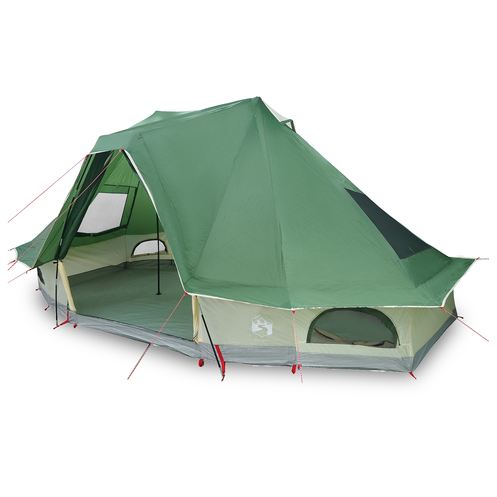 Tenda Familiar Tipi Verde para 6 Pessoas Impermeável da