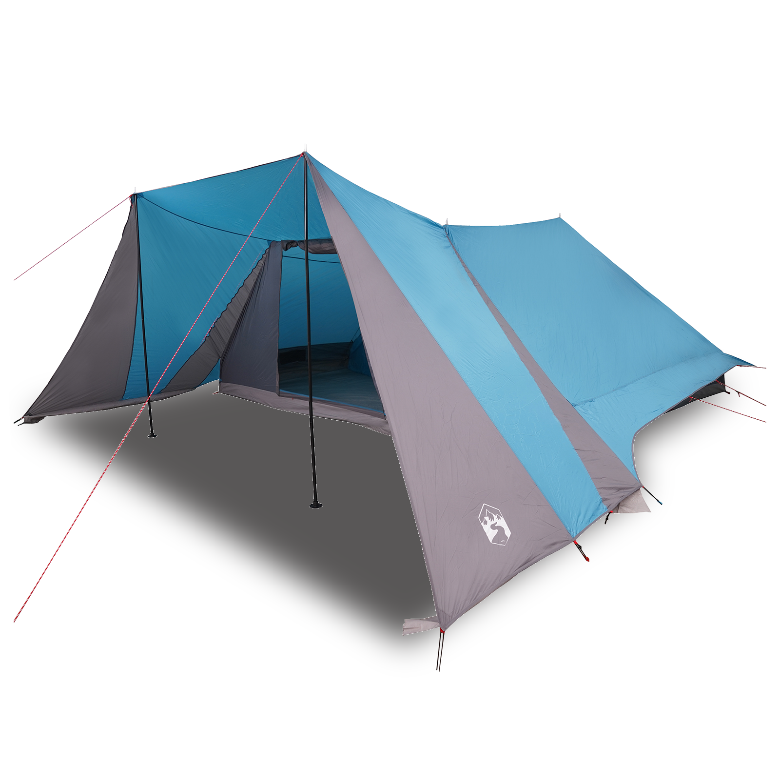 Tenda Familiar com Varanda Ampliada - Azul - Impermeável para 12 Pessoas