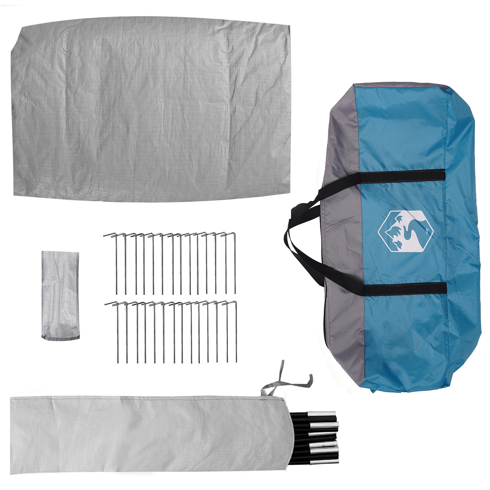 Tenda Familiar Tipi Azul para 12 Pessoas Impermeável