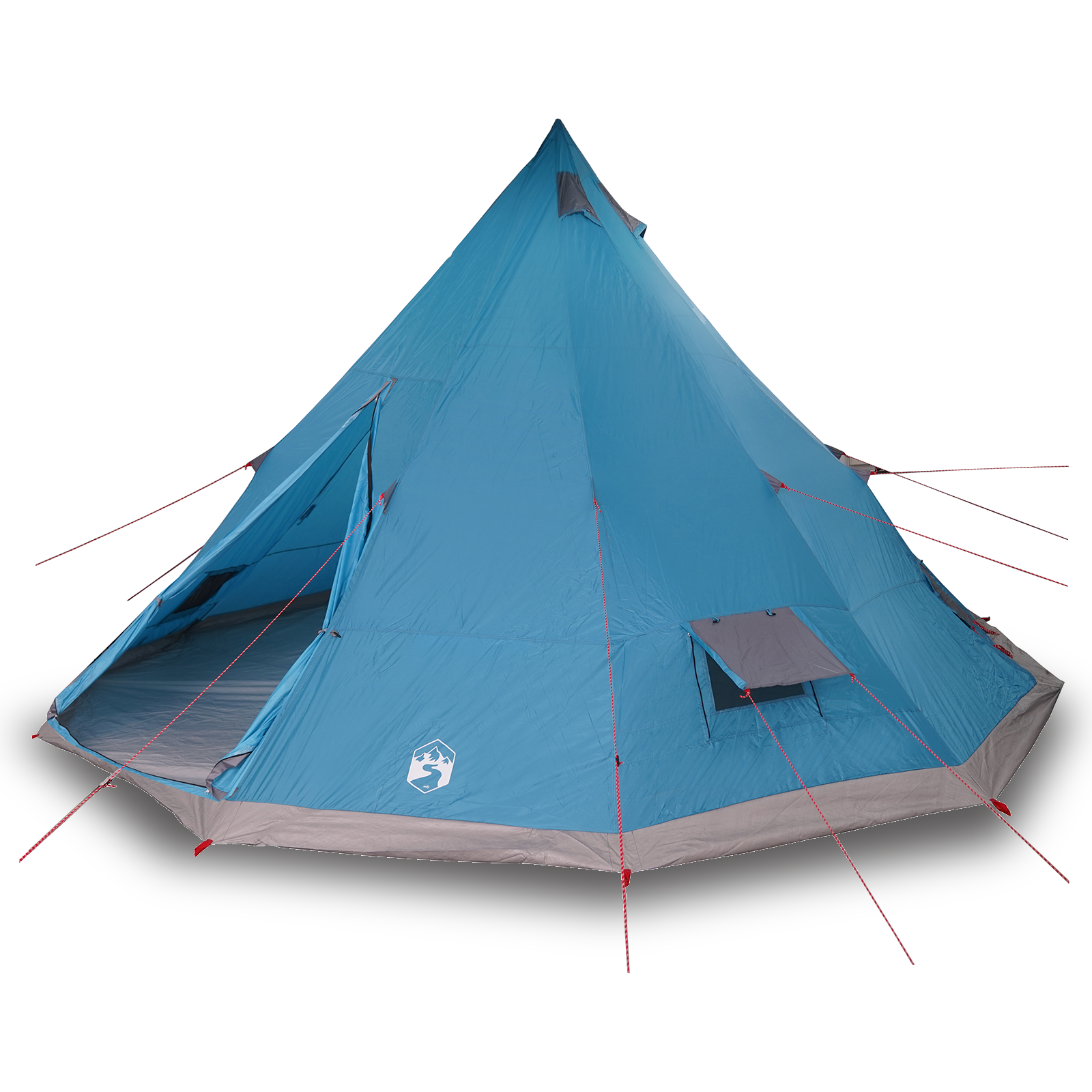 Tenda Familiar Tipi Azul para 12 Pessoas Impermeável