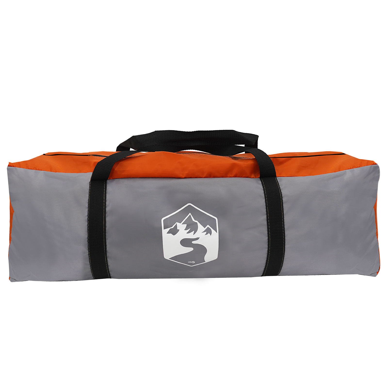 Tenda Familiar Tipi Cinza e Laranja Impermeável para 12 Pessoas