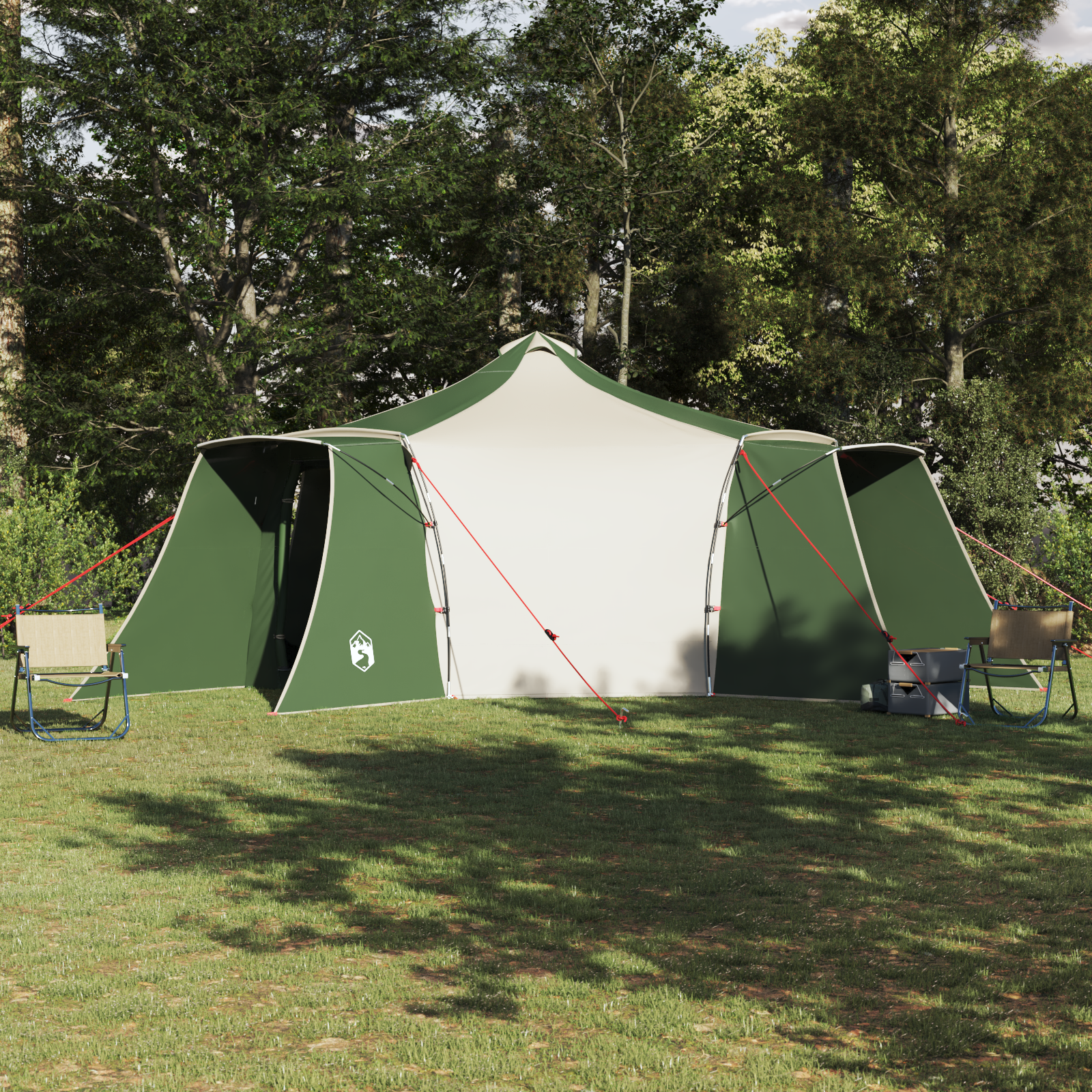 Tenda Familiar Tipi Verde 8-Pessoas à Prova de Água