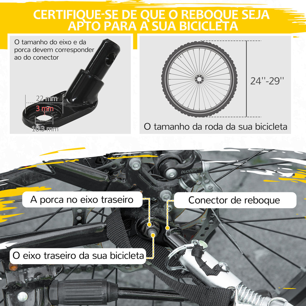 Reboque de Bicicleta para Crianças acima de 18 Meses Reboque de Bicicleta com 2 Lugares com Cinto de Segurança Espaço de Armazenamento e Sistema de Amortecimento 140x88x90 cm Azul