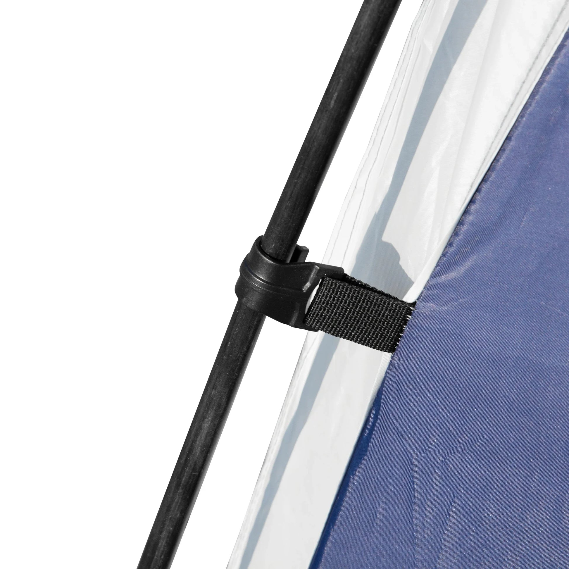Abrigo de Campismo 3,5x3,5 m Toldo de Campismo Dobrável com Gancho Proteção UV e Bolsa de Transporte para Jardim Pátio Piquenique Azul e Cinza Claro
