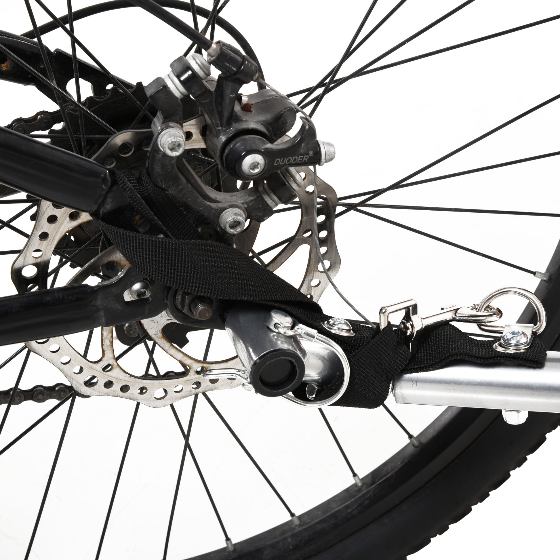 Reboque de Bicicleta 2 EM 1 para crianças de 2 lugares com Amortecedores Convertível em carrinho com barra e kit de corrida 129x85x105cm Amarelo