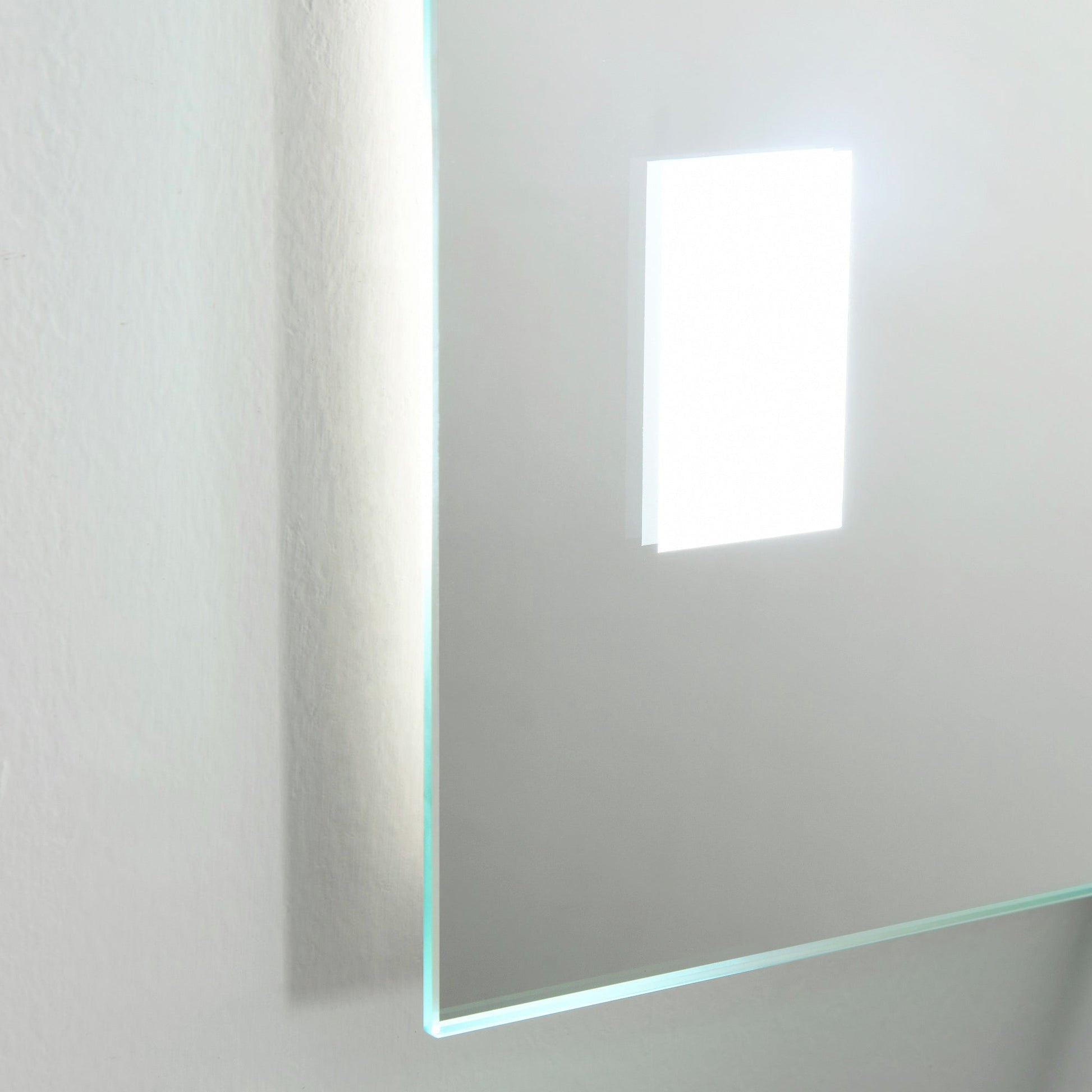 kleankin Espelho Casa de Banho com Luz LED 14,5W 70x50 cm Espelho para Casa de Banho com Função Antiembaciamento Interruptor Tátil e Luzes Branco Frio Prata - A minha loja