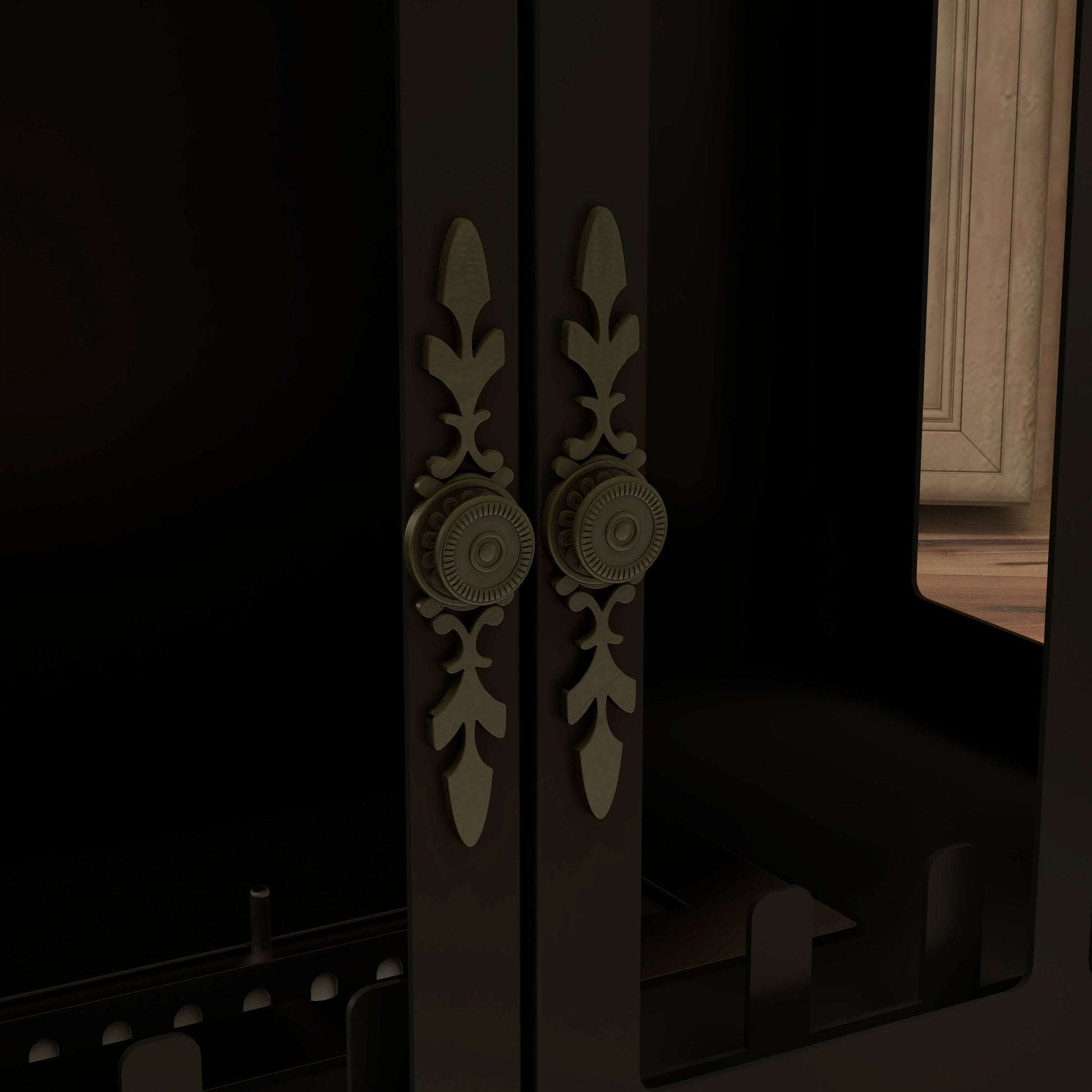 Lareira de Bioetanol "Coimbra" – 55x31x55 cm – Preto – Design Moderno - A minha loja